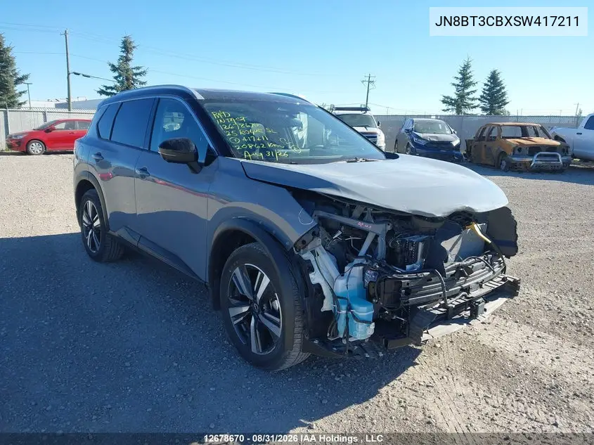 NISSAN ROGUE 2025, VIN JN8BT3CBXSW417211