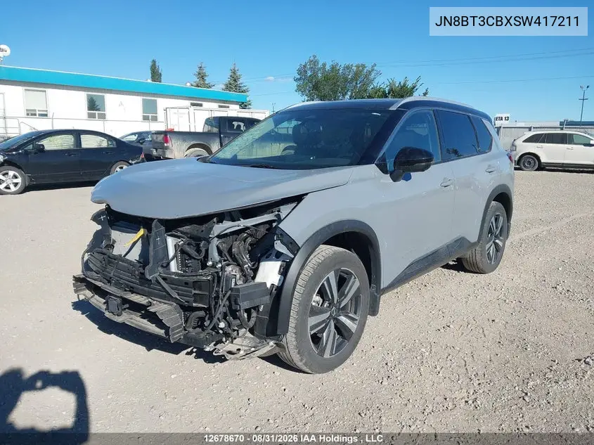2025 NISSAN ROGUE VIN JN8BT3CBXSW417211 — фото 2