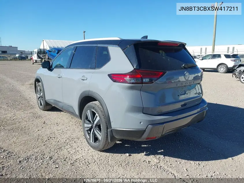 2025 NISSAN ROGUE VIN JN8BT3CBXSW417211 — фото 3