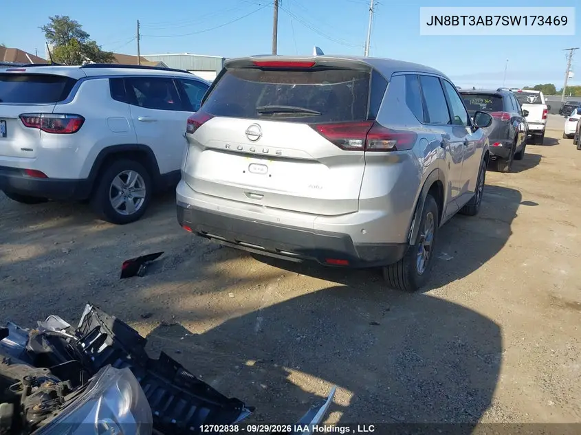 2025 NISSAN ROGUE VIN JN8BT3AB7SW173469 — фото 4