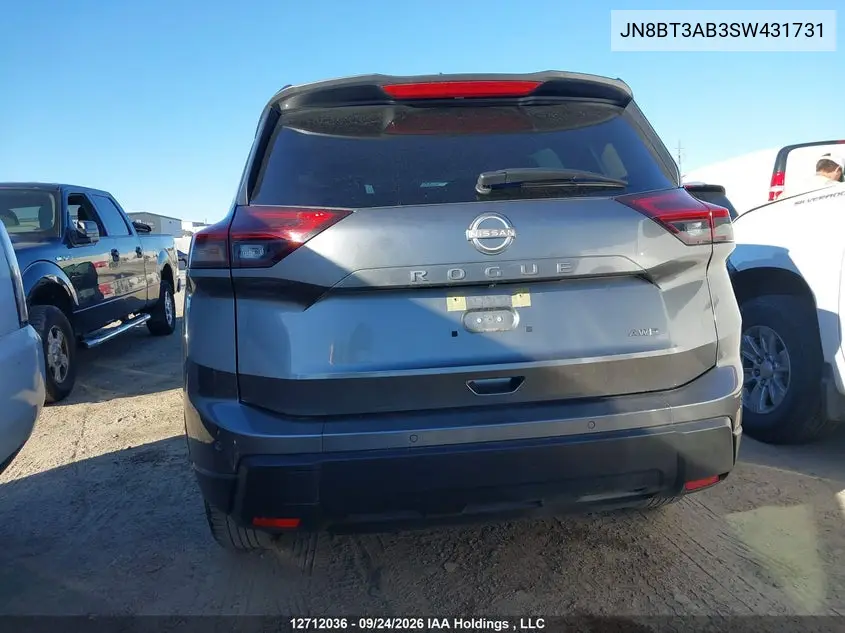2025 NISSAN ROGUE VIN JN8BT3AB3SW431731 — фото 17