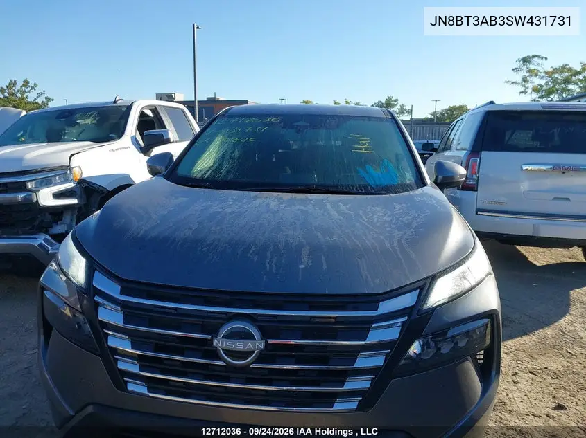 2025 NISSAN ROGUE VIN JN8BT3AB3SW431731 — фото 6