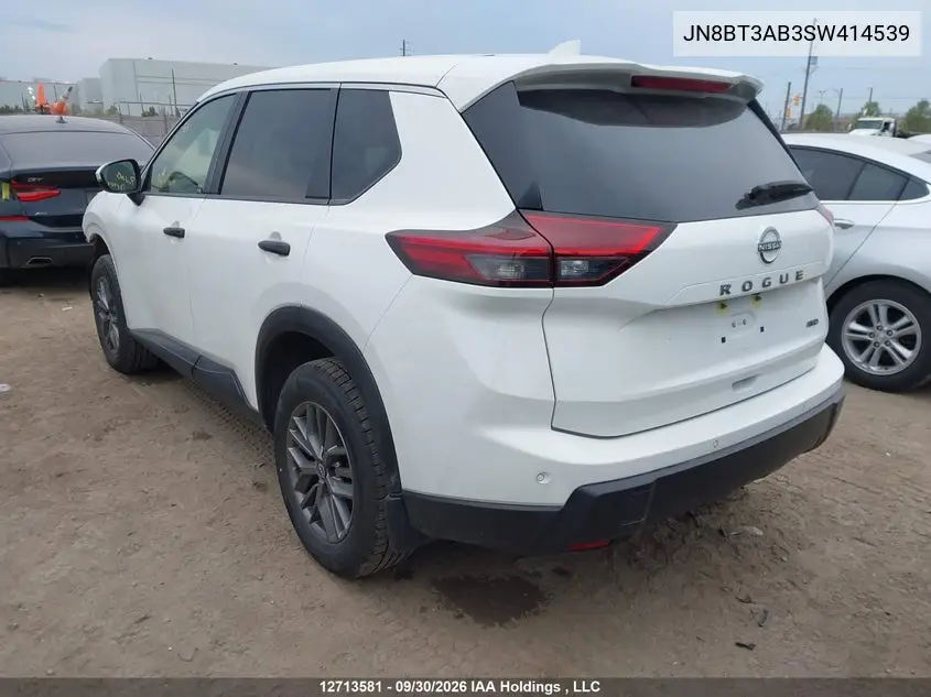 2025 NISSAN ROGUE VIN JN8BT3AB3SW414539 — фото 3