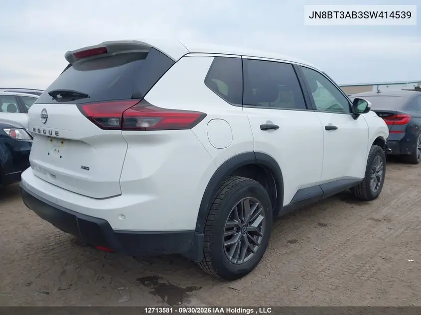 2025 NISSAN ROGUE VIN JN8BT3AB3SW414539 — фото 4