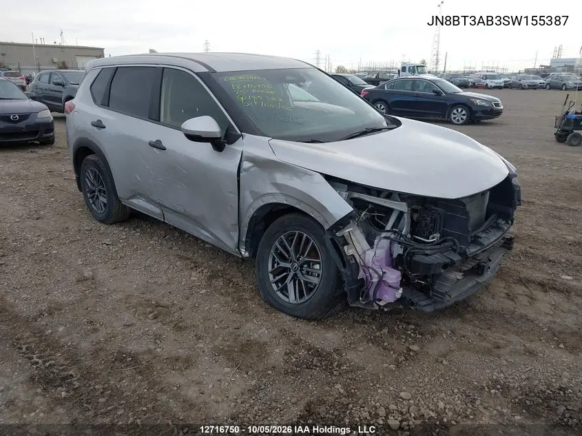NISSAN ROGUE 2025, VIN JN8BT3AB3SW155387