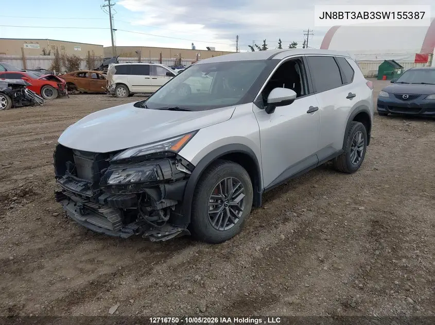 2025 NISSAN ROGUE VIN JN8BT3AB3SW155387 — фото 2