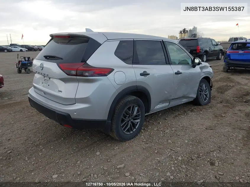 2025 NISSAN ROGUE VIN JN8BT3AB3SW155387 — фото 4