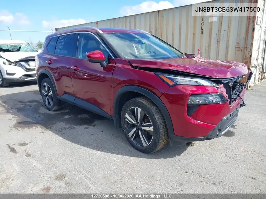 NISSAN ROGUE 2025, VIN JN8BT3CB6SW417500