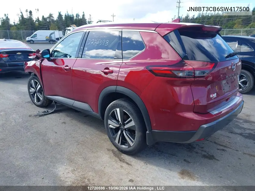 2025 NISSAN ROGUE VIN JN8BT3CB6SW417500 — фото 3