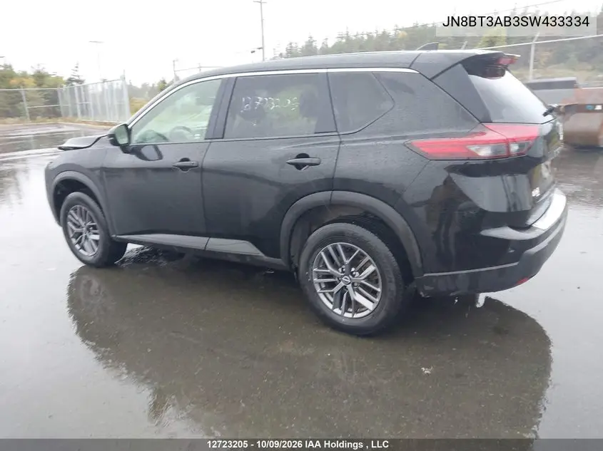 2025 NISSAN ROGUE VIN JN8BT3AB3SW433334 — фото 3