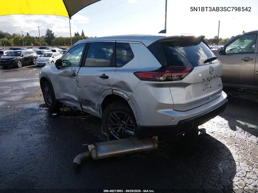 2025 NISSAN ROGUE VIN 5N1BT3AB3SC798542 — фото 3