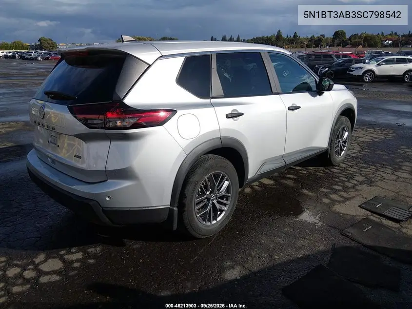 2025 NISSAN ROGUE VIN 5N1BT3AB3SC798542 — фото 4
