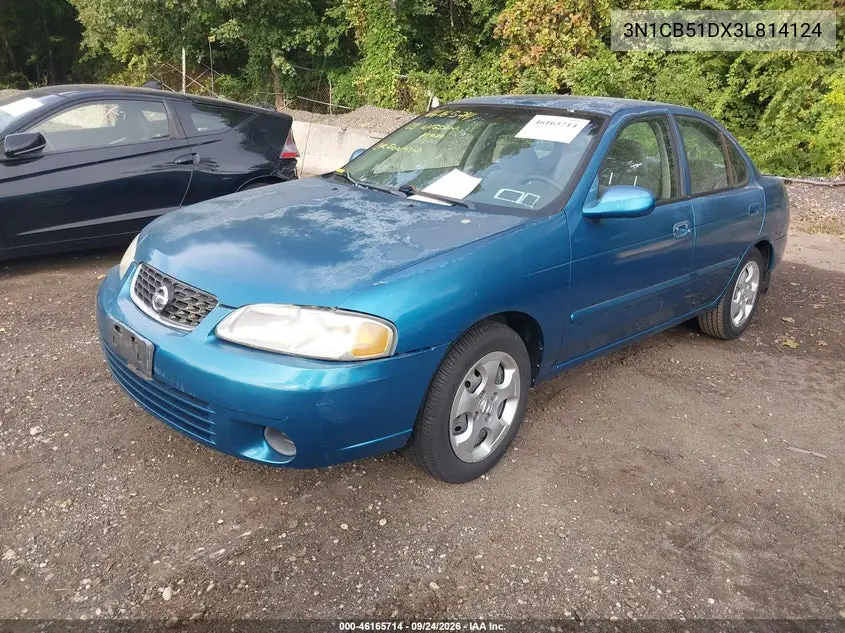 2003 NISSAN SENTRA VIN 3N1CB51DX3L814124 — фото 2