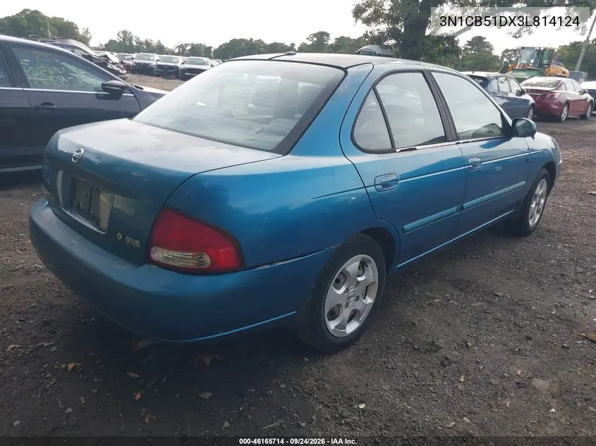 2003 NISSAN SENTRA VIN 3N1CB51DX3L814124 — фото 4