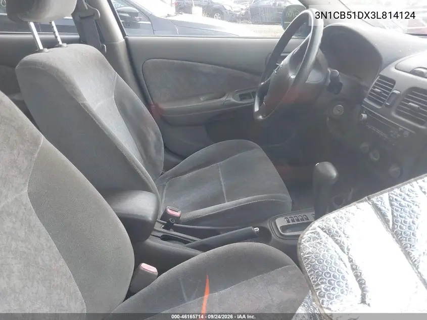 2003 NISSAN SENTRA VIN 3N1CB51DX3L814124 — фото 5