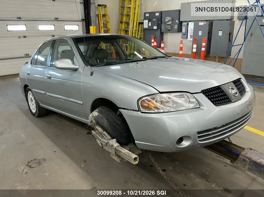 NISSAN SENTRA 2004, VIN 3N1CB51D04L823061