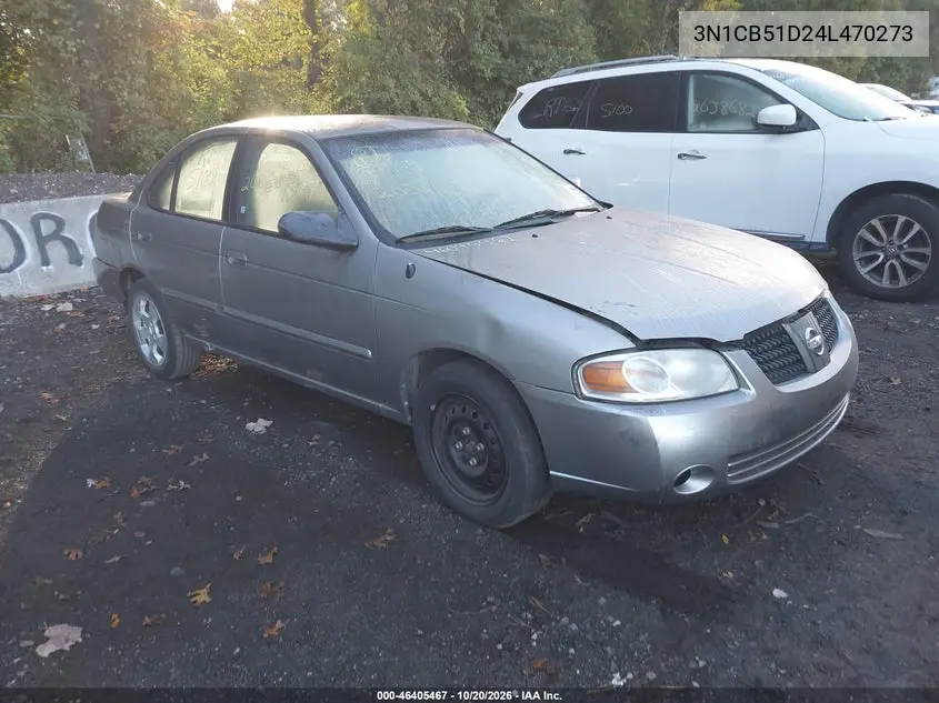 NISSAN SENTRA 2004, VIN 3N1CB51D24L470273
