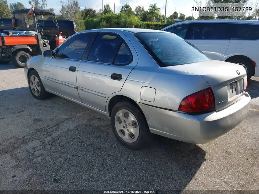 2005 NISSAN SENTRA VIN 3N1CB51D35L457789 — фото 3