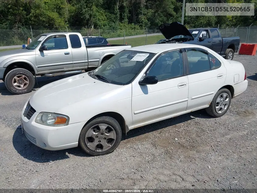 2005 NISSAN SENTRA VIN 3N1CB51D55L520665 — фото 2