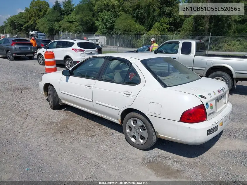 2005 NISSAN SENTRA VIN 3N1CB51D55L520665 — фото 3