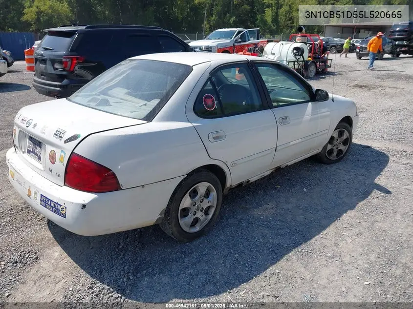 2005 NISSAN SENTRA VIN 3N1CB51D55L520665 — фото 4