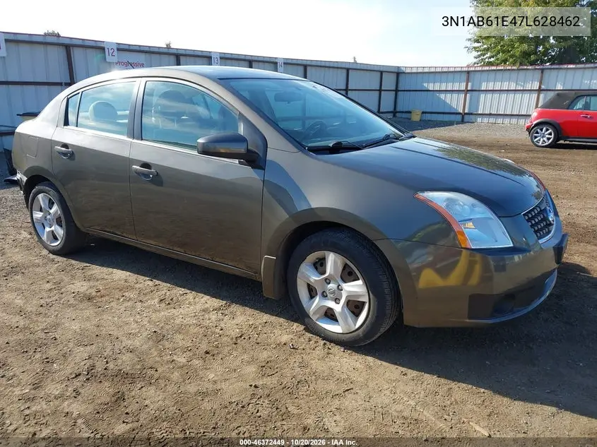 NISSAN SENTRA 2007, VIN 3N1AB61E47L628462