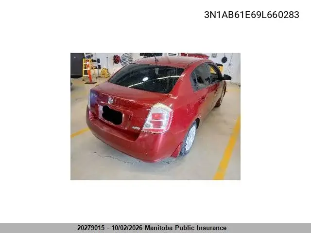 2009 NISSAN SENTRA VIN 3N1AB61E69L660283 — фото 4