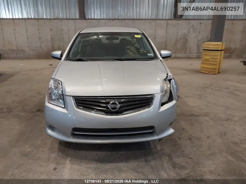 2010 NISSAN SENTRA VIN 3N1AB6AP4AL690257 — фото 12