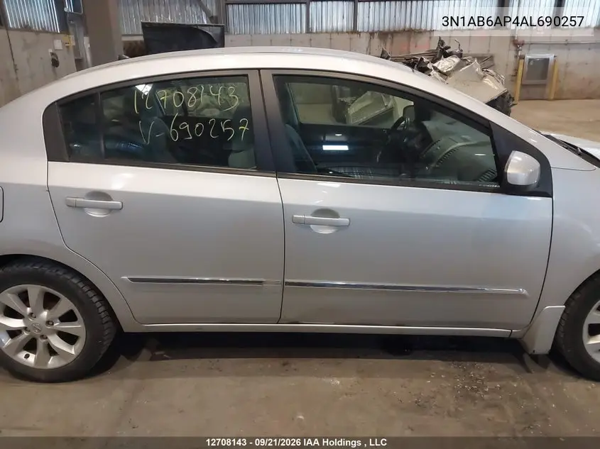 2010 NISSAN SENTRA VIN 3N1AB6AP4AL690257 — фото 13