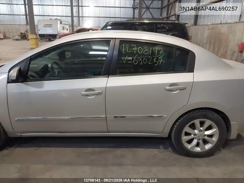 2010 NISSAN SENTRA VIN 3N1AB6AP4AL690257 — фото 14