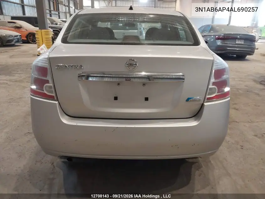 2010 NISSAN SENTRA VIN 3N1AB6AP4AL690257 — фото 16