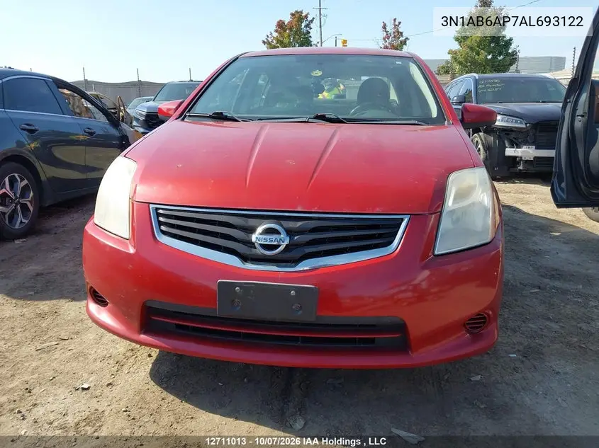 2010 NISSAN SENTRA VIN 3N1AB6AP7AL693122 — фото 12