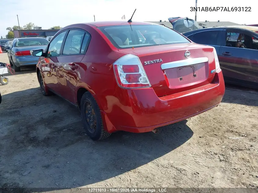 2010 NISSAN SENTRA VIN 3N1AB6AP7AL693122 — фото 3