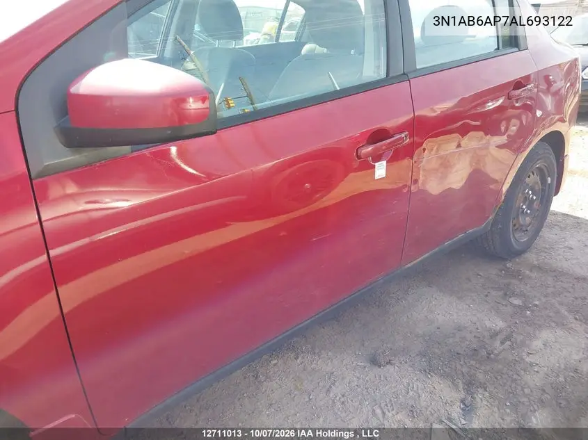2010 NISSAN SENTRA VIN 3N1AB6AP7AL693122 — фото 6