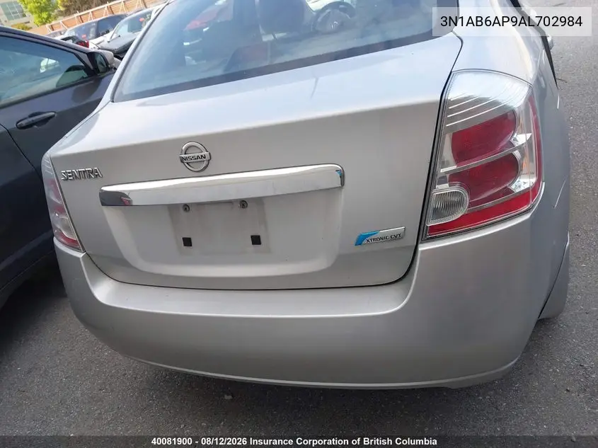 2010 NISSAN SENTRA VIN 3N1AB6AP9AL702984 — фото 17