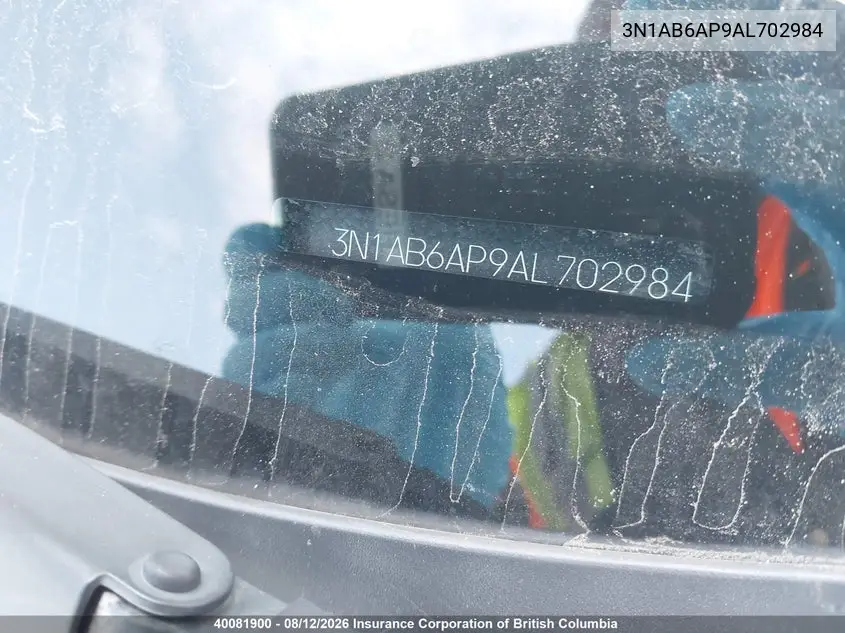 2010 NISSAN SENTRA VIN 3N1AB6AP9AL702984 — фото 20