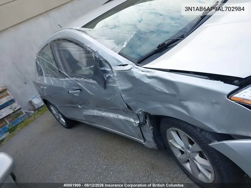 2010 NISSAN SENTRA VIN 3N1AB6AP9AL702984 — фото 6