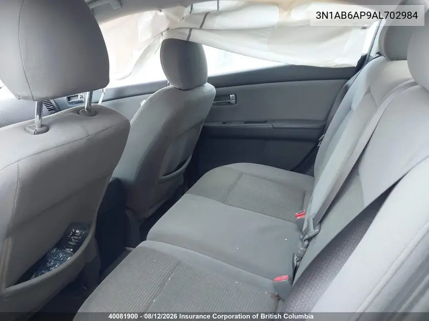 2010 NISSAN SENTRA VIN 3N1AB6AP9AL702984 — фото 8