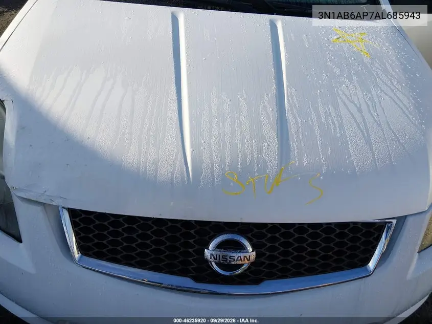 2010 NISSAN SENTRA VIN 3N1AB6AP7AL685943 — фото 10