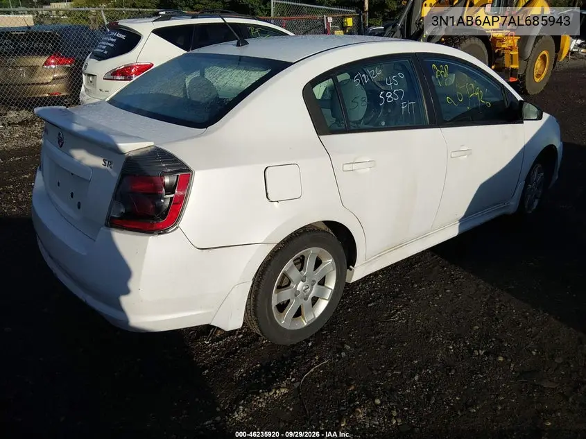 2010 NISSAN SENTRA VIN 3N1AB6AP7AL685943 — фото 4