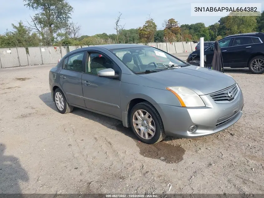 NISSAN SENTRA 2010, VIN 3N1AB6AP9AL664382