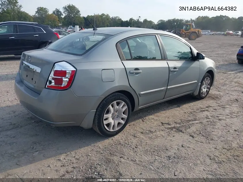 2010 NISSAN SENTRA VIN 3N1AB6AP9AL664382 — фото 4