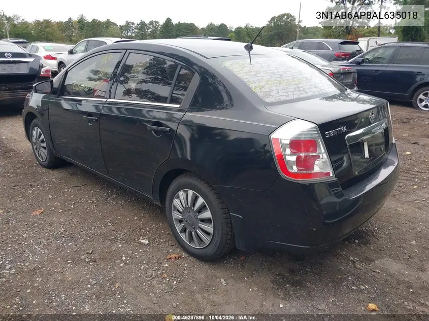 2010 NISSAN SENTRA VIN 3N1AB6AP8AL635018 — фото 3