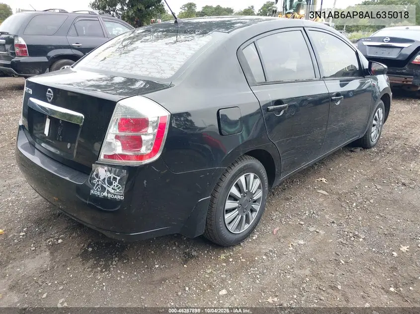 2010 NISSAN SENTRA VIN 3N1AB6AP8AL635018 — фото 4