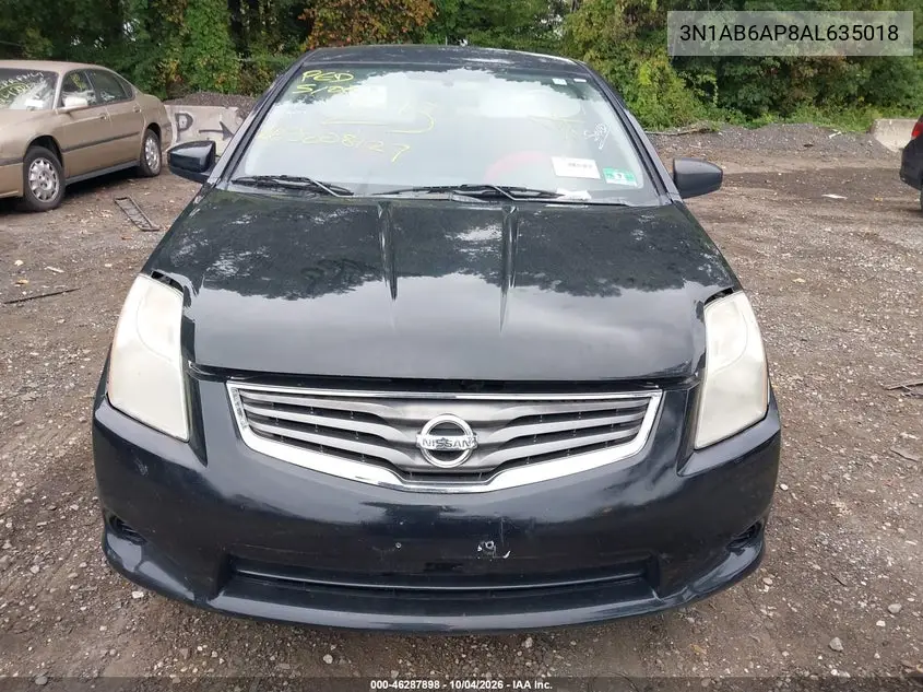 2010 NISSAN SENTRA VIN 3N1AB6AP8AL635018 — фото 6
