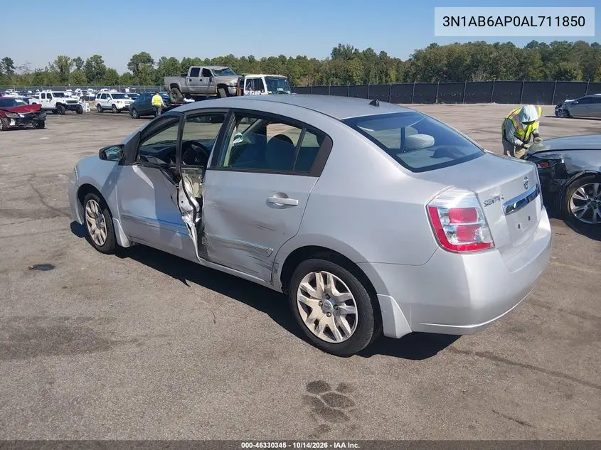 2010 NISSAN SENTRA VIN 3N1AB6AP0AL711850 — фото 3