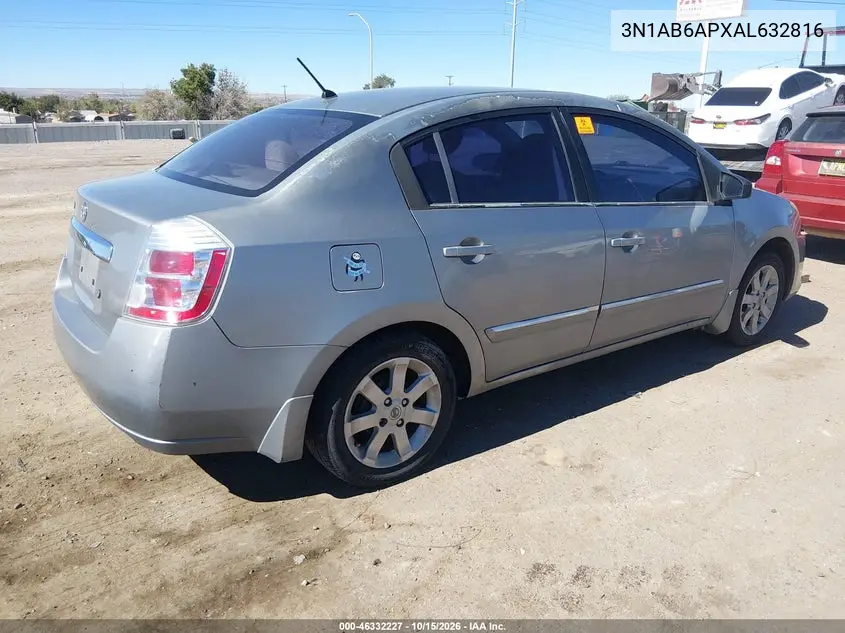 2010 NISSAN SENTRA VIN 3N1AB6APXAL632816 — фото 4