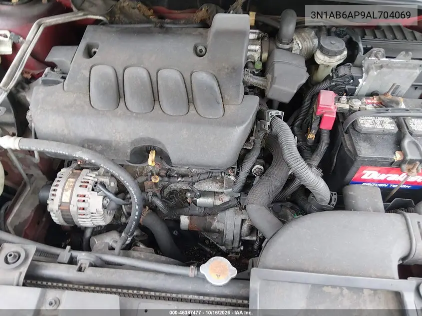 2010 NISSAN SENTRA VIN 3N1AB6AP9AL704069 — фото 10