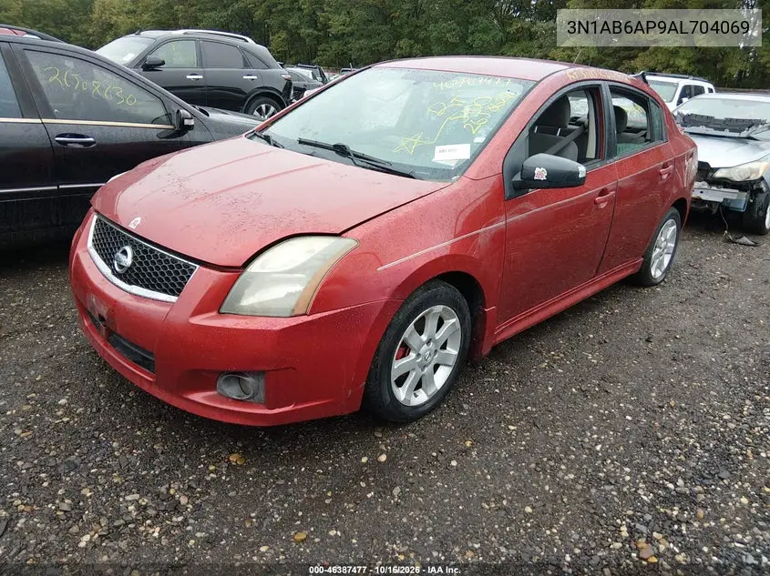 2010 NISSAN SENTRA VIN 3N1AB6AP9AL704069 — фото 2