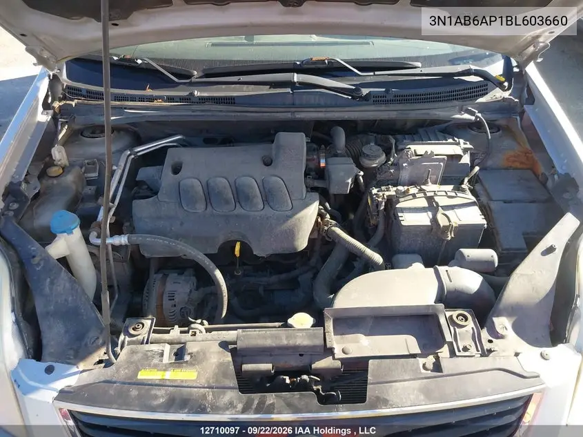 2011 NISSAN SENTRA VIN 3N1AB6AP1BL603660 — фото 10
